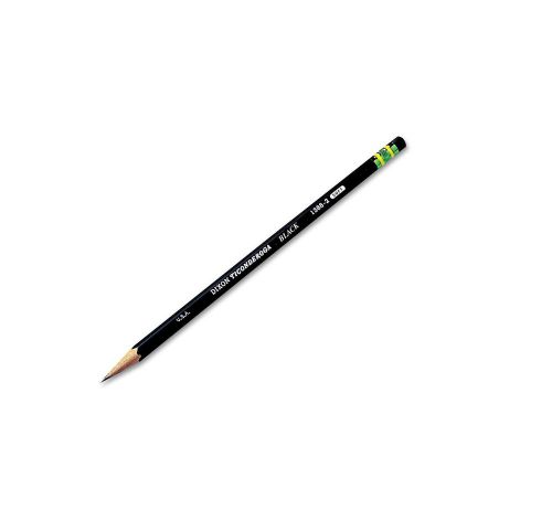 Ticonderoga Woodcase Pencil HB #2 Black Barrel Dozen Satin Smooth Finish
