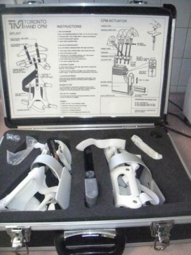 TORONTO MEDICAL MOBILIMB H2 HAND CPM SYSTEM W/CARRYNG CASE