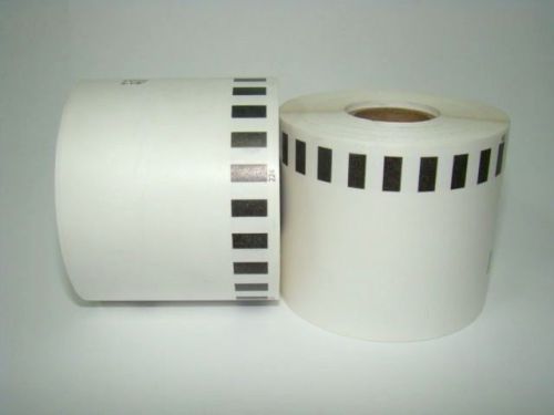 4 Rolls Brother Compatible Labels Dk-2205 Continuous Paper Ql-500 Ql-550 570