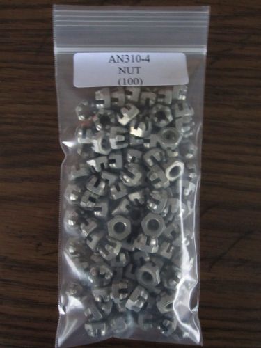 AN310-4 Castellated Nut - Lot of 100 pieces