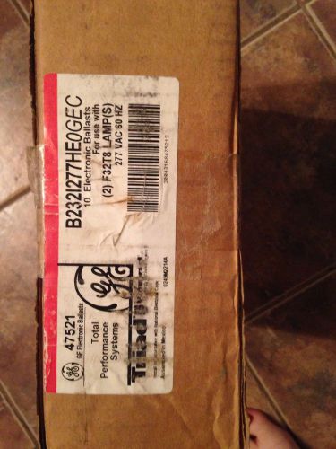 Ge/ triad b2321277he electronic ballast (2) f32t8 lamp 277vac 60 hz for sale