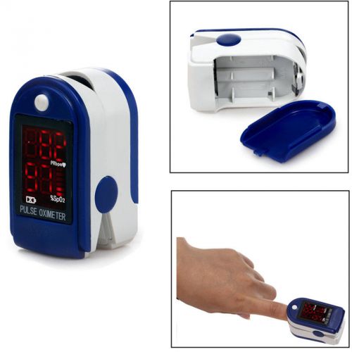 Contec CE&amp;FDA CMS50DL Blue Fingertip Pulse Oximeter,SPO2,PR Monitor USA shipping