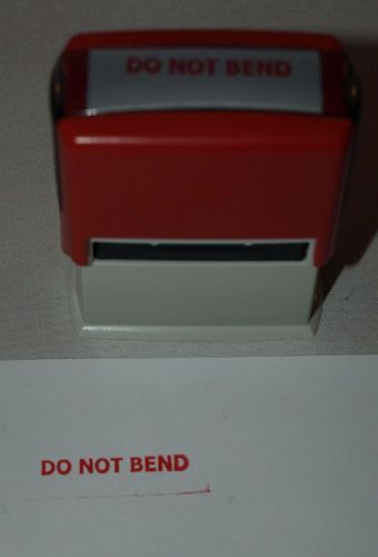 Business Rubber Stamp! &#034;DO NOT BEND&#034; Stamp. RED Ink. Good Condition!
