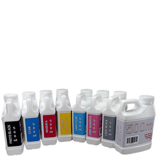 8 Color Sublimation Ink Package 500ml Bottles Epson Stylus Pro Printers