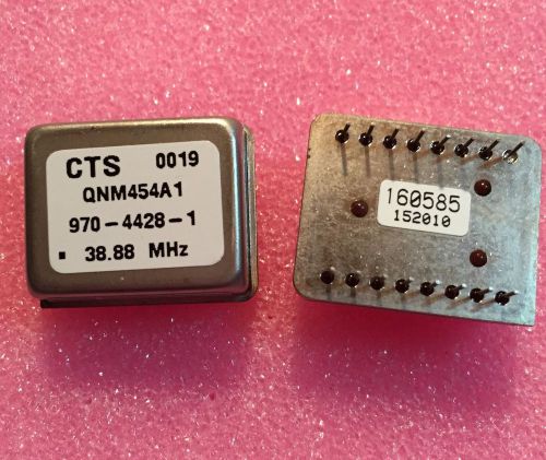 QTY-2 CTS 38.88MHz CRYSTAL OSC VCX QNM454A1 970-4428-1  16-PIN THRU-HOLE NEW
