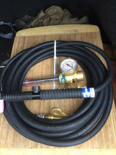 Tig rig torch setup regulator flowmeter