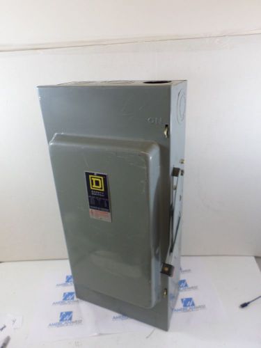 Used square d hu364  200 amp 600 volt non fused disconnect indoor for sale