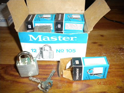 No. 105  Master Locks Keyed alike
