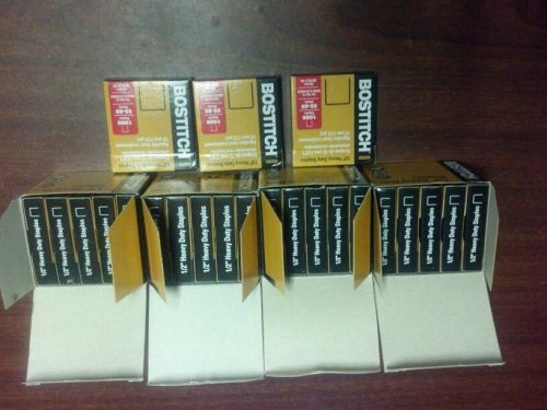 LOT of 23 Boxes Stanley-Bostitch 1/2-Inch Heavy Duty Staples - SB35121M 23,000!!
