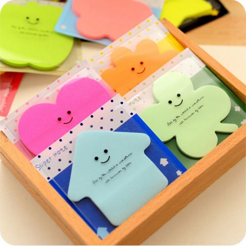 Useful cute memo with cover bookmark pad stick paste memo tab sticky note abus for sale