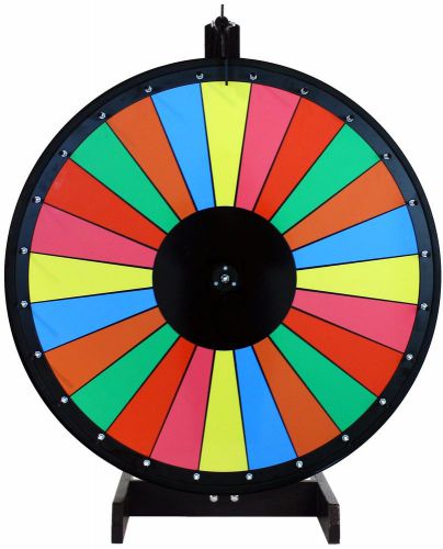 36&#034; Mutlicolor Dry Erase prize Wheel with 24 colorful sections on a table stand