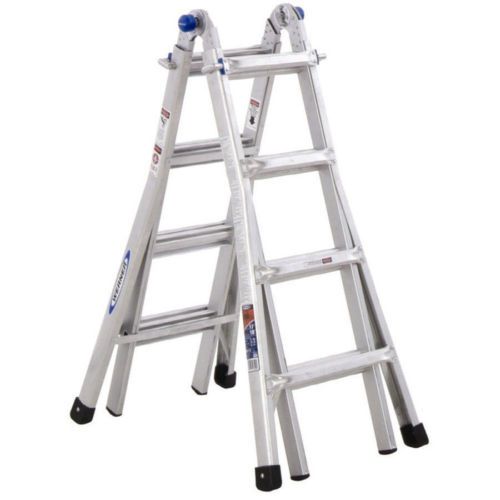 Werner 17 ft. Aluminum Telescoping Multipurpose Ladder, (LOCAL PICKUP ONLY)