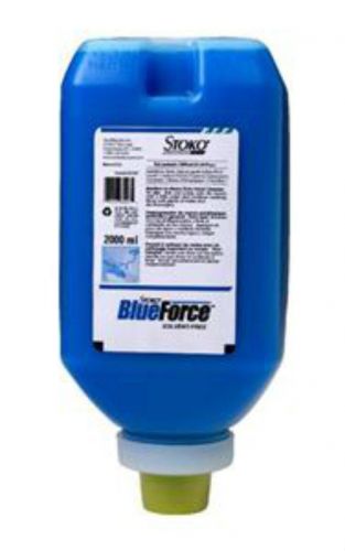 33540 Stoko BLUE FORCE Solvent &amp; Grit Free HD Hand Cleaner (6) 2000ml SOFTBOTTLE