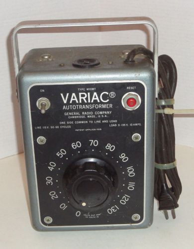 Variac Autotransformer General Radio Co.  0 to 135 VAC  10 Amps