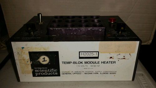 Scientific Products H2025-1 Temp-Blok Module Heater