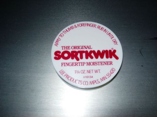 THE ORIGINAL Sortkwik Fingertip Moistener - 13/4 oz.10134 (4 pack) Have 6 sets