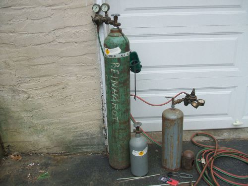 oxygen acetylene welding kit with tanks