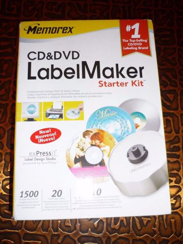 Memorex CD &amp; DVD Label Maker Starter Kit Minimum Req Windows 98se/ME/2000/XP NIB