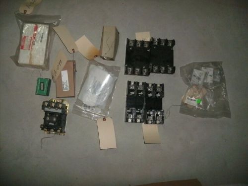 Wholesale miscellaneous lot of electrical supplies relays breakers contactor abb for sale