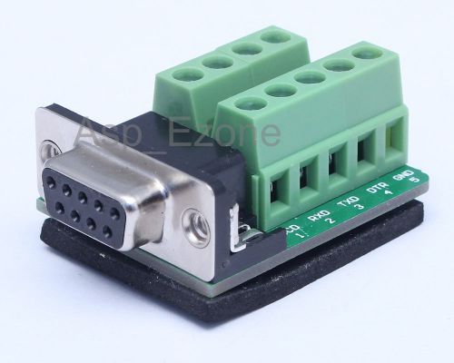 5pcs Hot DB9-M2 DB9 Teeth Type Connector 9Pin Female Adapter RS232 to Terminal