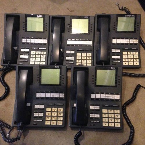 LOT of 5 Inter-Tel Axxess 550.4500 Business Phones black 5 Handheld