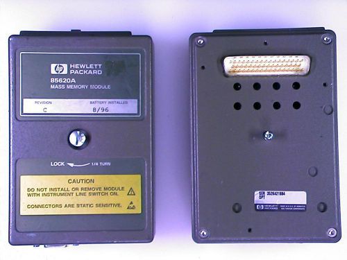HP 85620A Spectrum Analyzer Mass Memory Module in good condition.