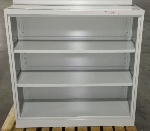 Steelcase 3 Shelf Metal Bookcase 42&#034;w x 14&#034;d x 41 1/2&#034;H (Putty Color) (She001)