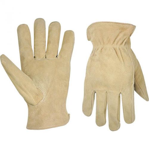 Split cowhide work gloves-med custom leathercraft gloves - leather 2055m for sale