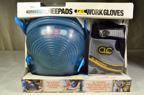 CLC FlexGel Kneepads &amp; Gel Work Gloves Size Large 2-Pak NIP New Old Stock