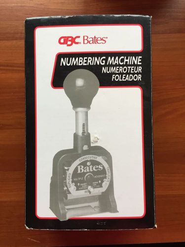 NEW GBC Bates Numbering Machine 6EMULT *FREE SHIPPING*