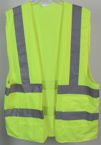 Neiko High Visibility Neon Green Safety Vest with 2 Side Pockets, 2XL {MY6 V6E