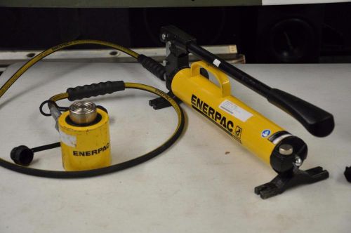 Enerpac p-39 steel hand pump with rcs502 aluminum hydraulic cylinder(50 ton cap) for sale
