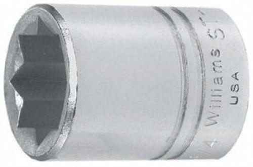 Williams ST-830 1/2 Drive Shallow Socket, 8- Point, 15/16-Inch