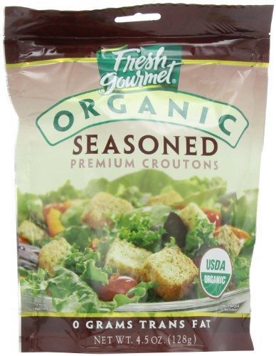 Fresh gourmet Specialty Croutons, Organic Seasoned, 4.5-Ounce (Pack of 9)