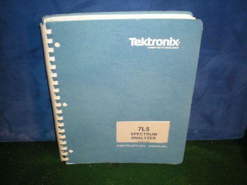 Tektronix Instruction Manual book 7L5 SPECTRUM ANALYZER Service Nov 1976 1st Ed