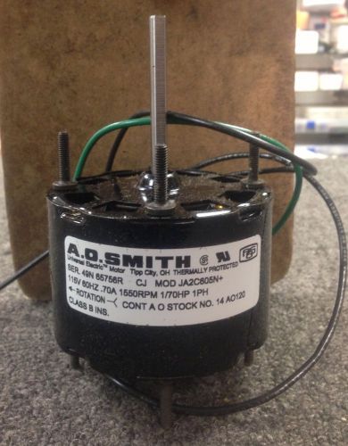 New A.O. Smith #14 A0120 1/70HP 115V .70A 1550RPM S58-016 Shaded Pole