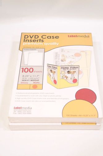 200 DVD Case Inserts Label Heavy Weight Matte Laser Inkjet 8.25&#039;&#039; X 11.7&#039;&#039;