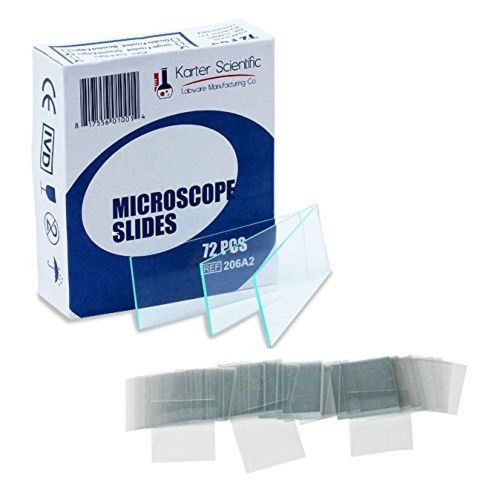72 Microscope Slides and 100 Cover Slip Set Karter Scientific 206A4