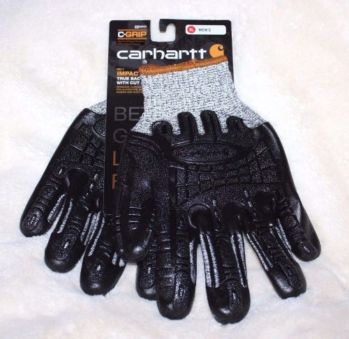 Xl carhartt c-grip impact cut a611 technical work sport rubber gloves resistant for sale