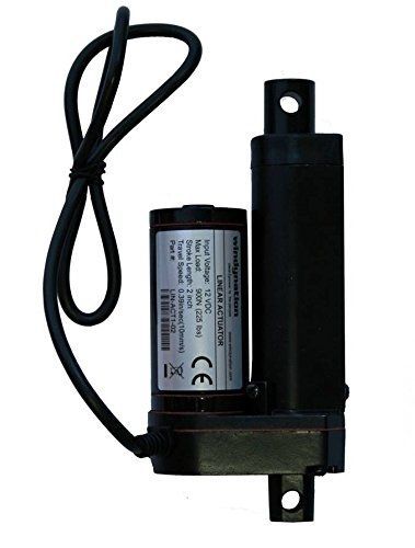 Windynation 2 inch 2&#034; stroke linear actuator 12 volt 12v 225 pounds lbs maximum for sale