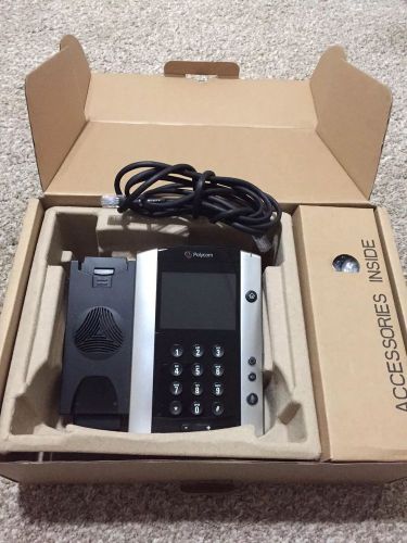 Polycom VVX 500 VoIP Phone with OEM box, Power Cord, Stand &amp; Ethernet Cable