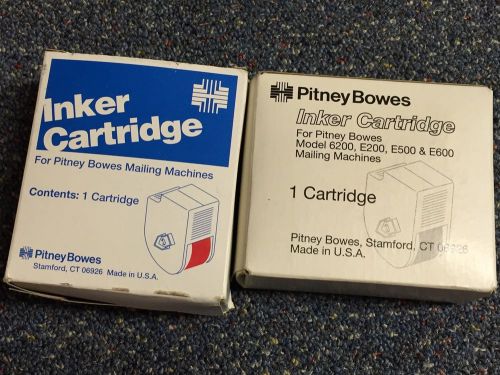 TWO Pitney Bowes Inker Cartridges 625-1 - NEW UNUSED - for 6200 E200 E500 E600