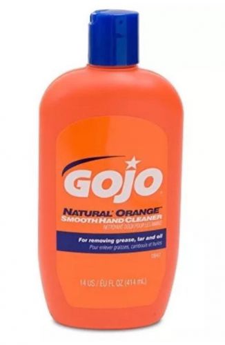 GOJO 0947-12 Natural Orange Smooth Hand Cleaner, 14 oz. (Case of 12)