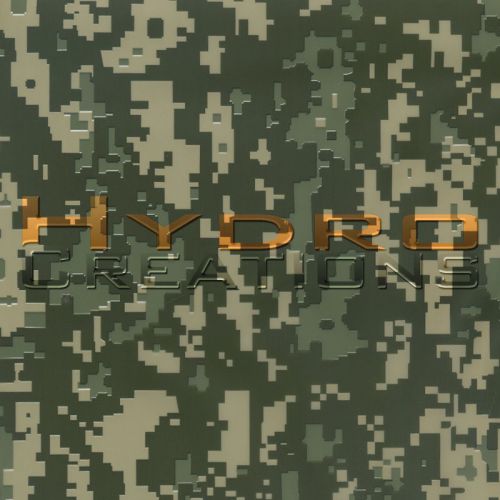 10 sq mtrs - hydrographic film hydro dipping water transfer film digi camo green for sale