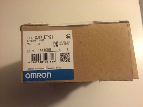 New in Box Omron PLC CJ1W-ETN21 Ethernet Module CJ1WETN21 ETN21