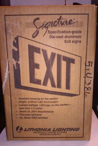 Lithonia lighting die cast aluminum exit sign for sale