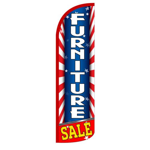 Furniture sale extra wide swooper flag jumbo sign banner 15&#039; made usa (one) for sale
