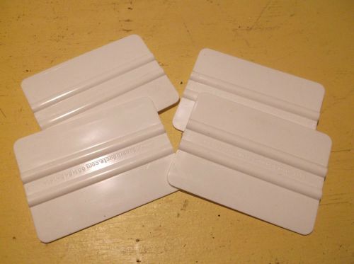 Lot of 4 Lidco Heavy Duty Squeegees 3&#034; x 4&#034;