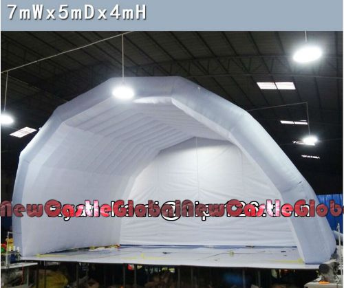 custom made 22&#039;12&#034;W X 13&#039;1&#034;H X 16&#039;5&#034;D inflatable stage cloth tent with blower
