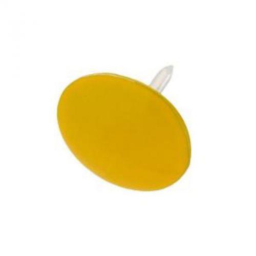 13/32&#034; Yellow Thumb Tacks, 60-Pieces Crown Bolt Brads 45594 030699455942